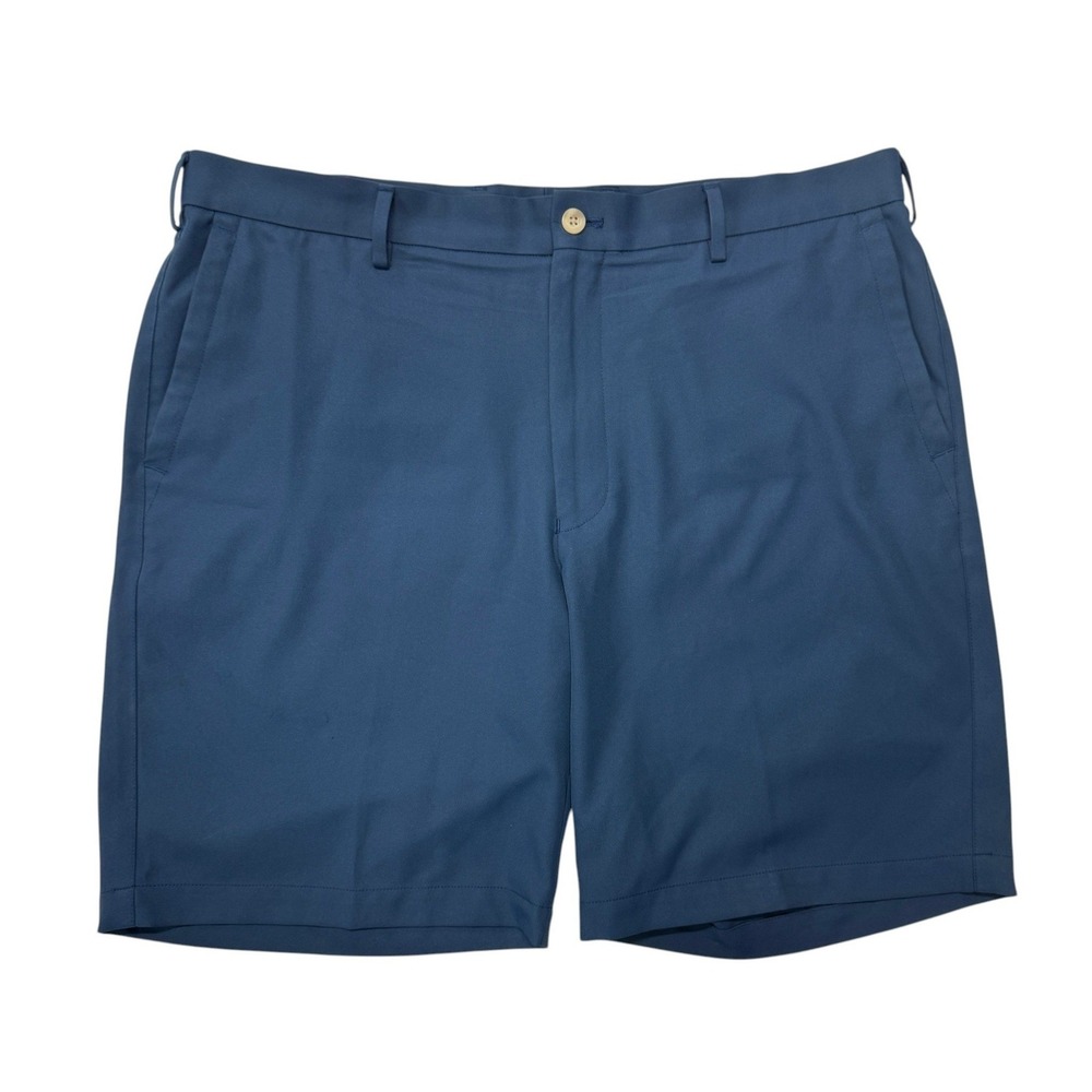 Peter‎ Millar Crown Sport Mens 36 Shorts Navy Blue Performance Golf Flat Front